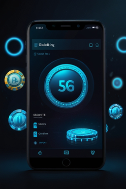 Smartphone avec l’appli casino Glorion